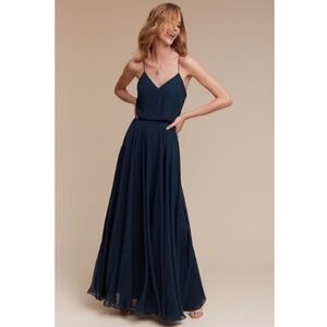 BHLDN Jenny Yoo Collection Inesse Maxi Dress Navy Blue
2 Formal Gown Designer